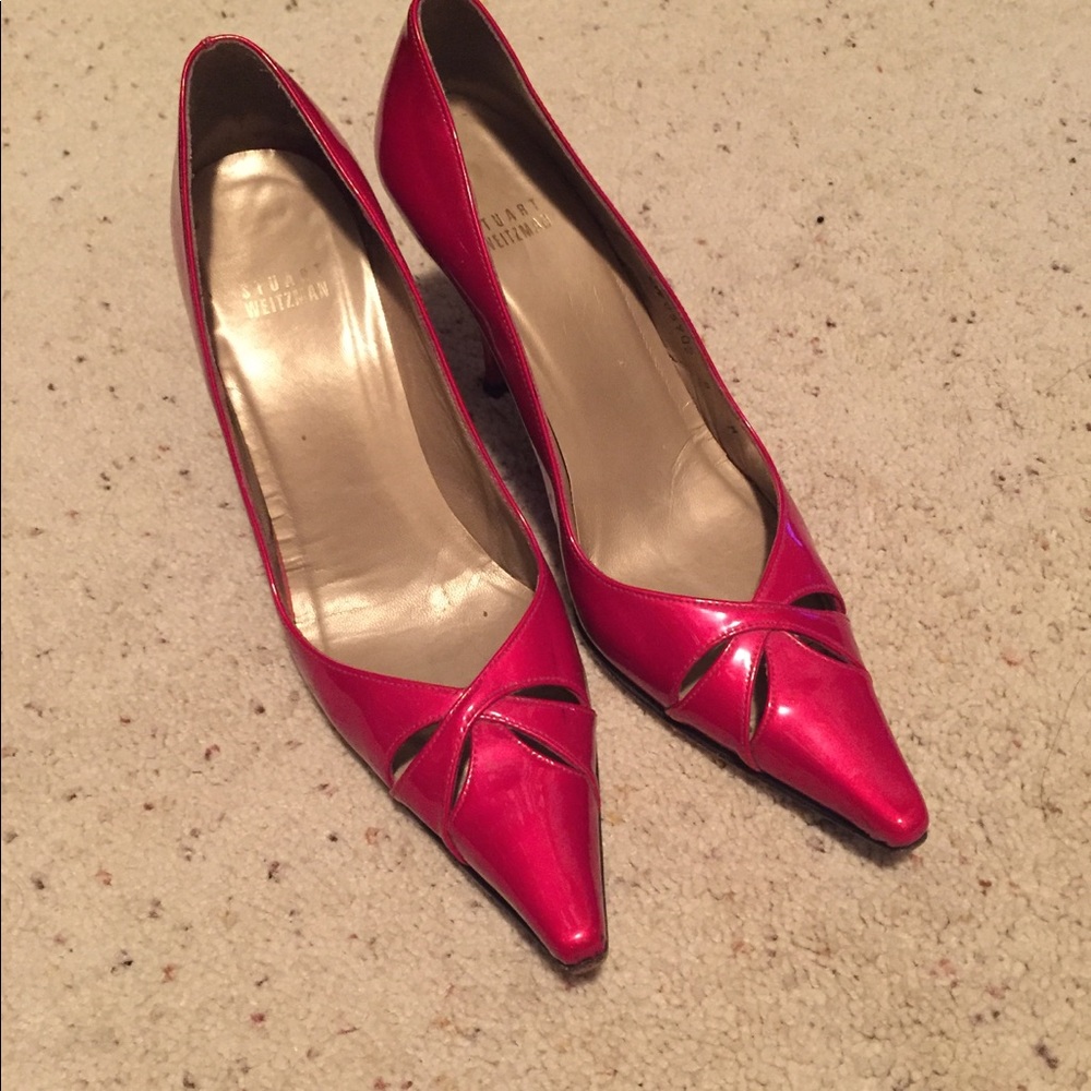 Stuart Weitzman Cherry Red heels size 8